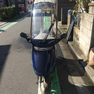 紺キャビーナ スクリーン良好 サイドスタンド付き オイル抜け