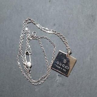 GUCCI★スクウェアロゴsilver925ネックレス★