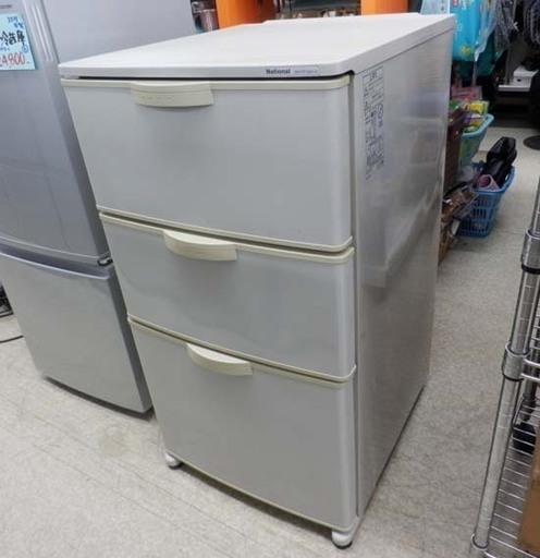 冷凍庫 120L 1998年製 ナショナル NR-FP12N1-H 引き出し 3段 フリーザー 動作品 ペイペイ対応 札幌市西区西野