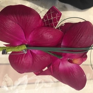 胸章 コサージュ 8点 シンビジウム 造花の画像