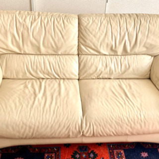 美品☆本革ソファー