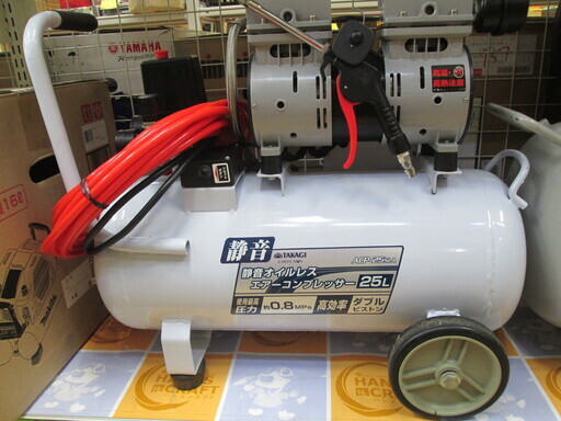 アースマン　オイルコンプレッサー　ACP-25SLA　中古品