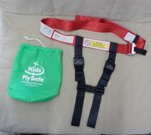 航空機用チャイルドシート 身長100㎝まで 10～20㎏まで FAA承認 CARES ケアーズ kids FlySafe ハーネス 収納袋付き 札幌市西区西野