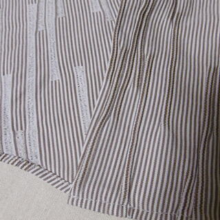 ストライプしわ加工シャツの画像