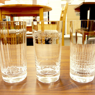 Baccarat バカラ タンブラー 3客セット クリスタルガラス ミルニュイ セビーヌ ナンシー 札幌 西岡店