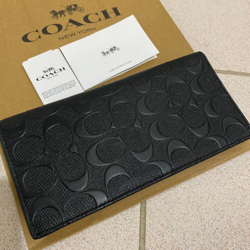 新品　COACH　コーチ　長財布　メンズ