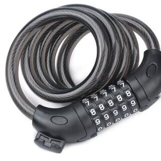 新品★5ケタの数字錠★自転車バイク用ワイヤーロックケーブルロック...