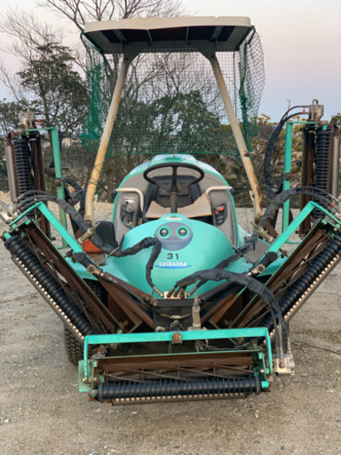 SHIBAURA大型乗用芝刈機　TM5-555D 全稼働　アワーメーター故障ディーゼルエンジン搭載4キット