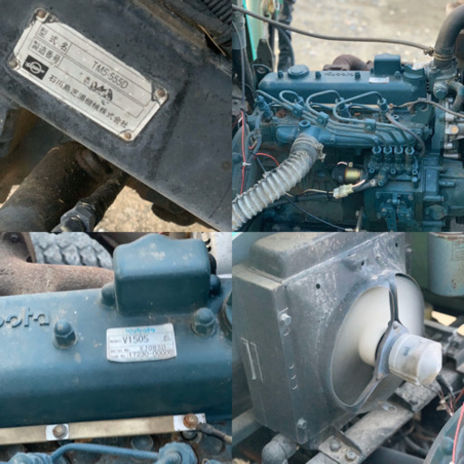 SHIBAURA大型乗用芝刈機　TM5-555D 全稼働　アワーメーター故障ディーゼルエンジン搭載4キット　