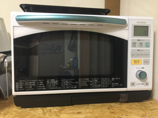 【ジャンク扱い・直接引取限定】アイリスオーヤマオーブンレンジ スチーム機能あり