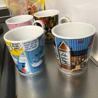 ムーミンカフェ　スーベニアカップ　４個セットの画像