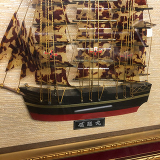 手造りべっ甲船額　世界の帆船　壁掛けの画像
