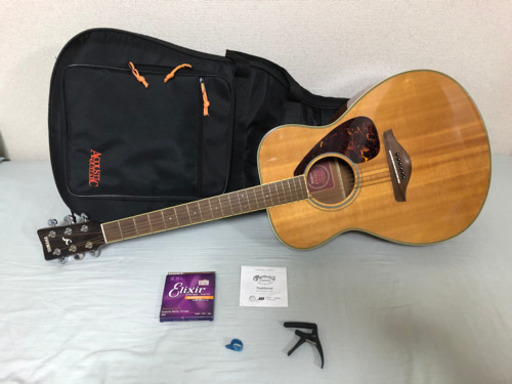 ギター　ヤマハFS720S (ケース、弦付き)