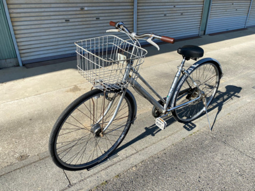 ☆27インチ自転車・Shimano6段ギア☆サドル・ヘッドライトユニット新品交換済み( ´∀｀)