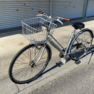 ☆27インチ自転車・Shimano6段ギア☆サドル・ヘッドライトユニット新品交換済み( ´∀｀)
