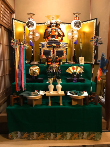 ●● 五月人形　カブト　甲冑　●● 段飾り　端午の節句