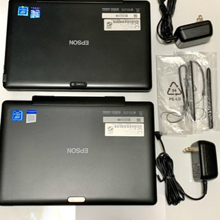 中古 EPSON タブレットPC 2台セット Endeavor TN21E キーボード、AC、未使用ペン付属　10.1型 /Win10/Atom x5-Z8350　1.44GHz/2GB/128GBSSD