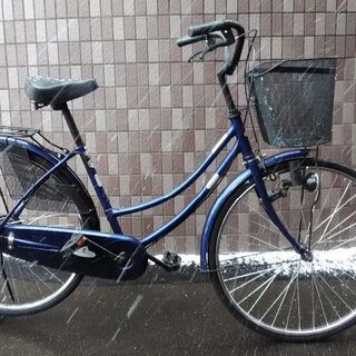 《商談成立》《市内配達料無料》《防犯登録料込み》中古車　26インチ　紺色　切り替え無し