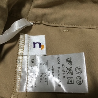 ベージュ、ゆったりボトムス、used◆３７ ◆おまとめ値引き対応品◆の画像