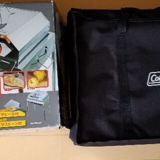 ColemanステンレスグリルとONOEコンパクトピザオーブン