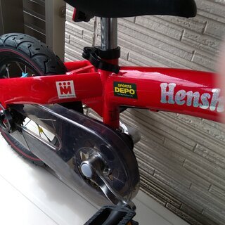 へんしんバイク 赤12インチ 工具・ベル・反射板・専用スタンド・取扱