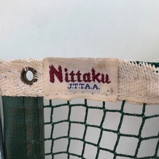 00334 卓球台用 ネット・ネットサポート セット★Nittaku/ニッタク★紐式★ネジ式【中古品】の画像