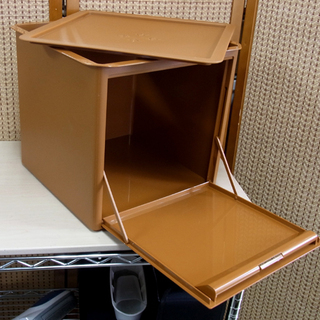 タッパーウエア マルチオーガナイザー 収納ケース 幅35cm 扉付き 南12条店 の画像
