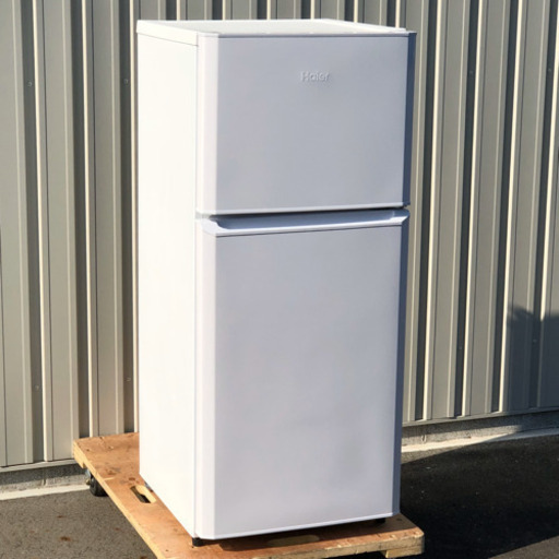 美品！ハイアール 2ドア冷蔵庫 2017年製 121L 耐熱性能天板 JR-N121A 配送可！