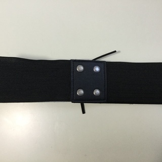 ハイウエスト黒ベルト、リボン、後ろゴム調整、used ◆４３◆おまとめ値引き対応品◆の画像
