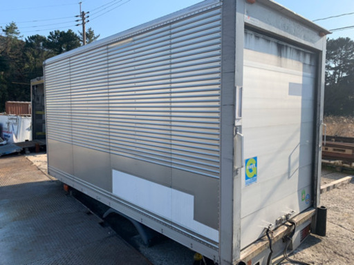 Ｎｏ．323 アルミバン 2ｔ車 ロング アルミ箱 バイク倉庫 トラックコンテナ コメ保管庫 物置 DIY