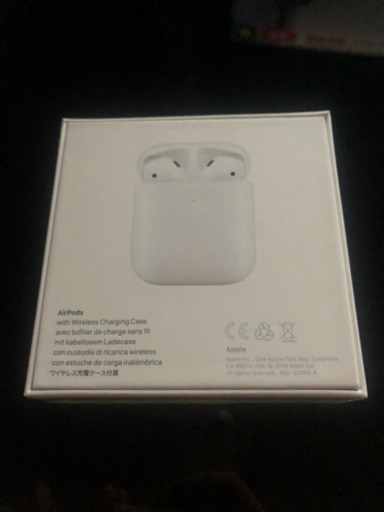 新品 Apple AirPods MRXJ2J/A 第2世代  ワイヤレス充電