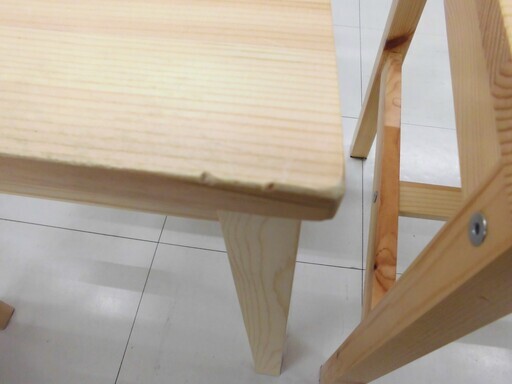 2人掛け ダイニングセット 木製 幅75cm×奥75cm×高さ73.5cm イス テーブル 苫小牧西店