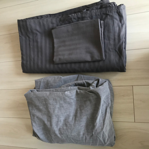ダブルベッド用ボックスシーツ\u0026ダブル掛け布団カバー\u0026枕カバー3点セット