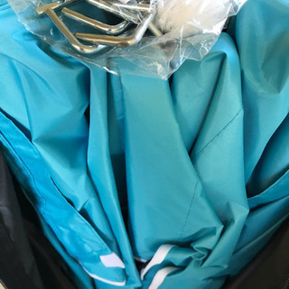 (お譲り先決まりました♡)タープテント.3m.ターコイズ.キャンプ.バーベキューの画像