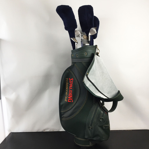 中古☆SPALDING 初心者向け 練習用 男性用 クラブ12本セット バッグおまけ★