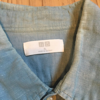 ユニクロ　半袖シャツリネン2枚セットの画像