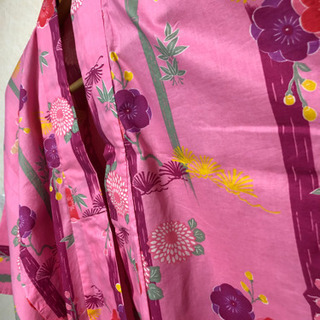 【美品】浴衣 フリーサイズ ピンクの画像