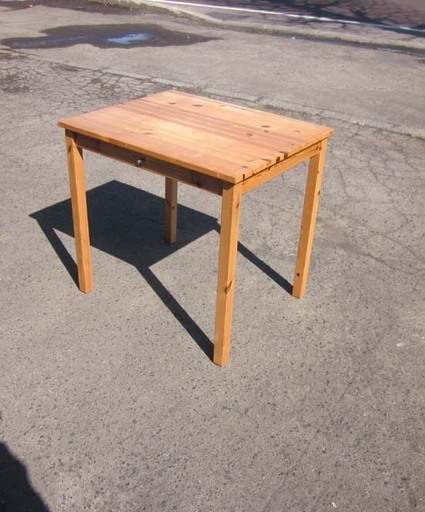 無印 デスク 幅75cm パイン材 引き出し収納付き　南12条店