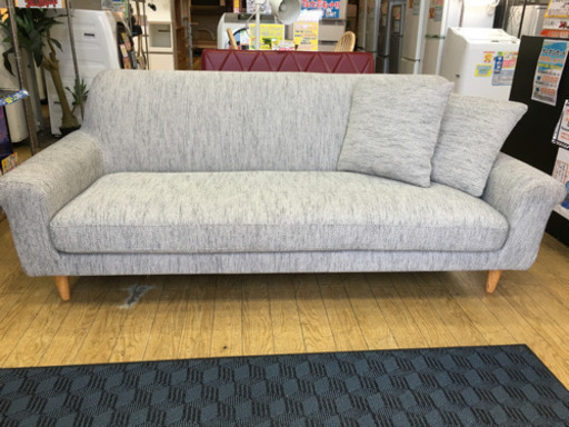 10/22 値下げ! 定価92,180円 unico ウニコ BOERUM ボアラム 3人掛けソファ ファブリック