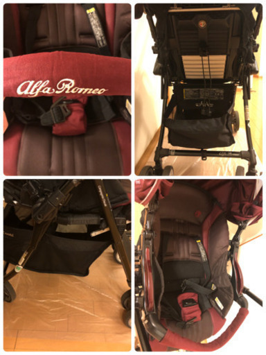 【値下げしました⭐︎】1ヶ月から3歳まで使えるアルファロメオベビーカーAB型