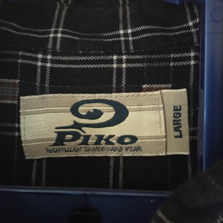 PIKO 半袖シャツ メンズ　ネイビー　XLの画像