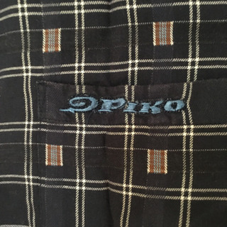 PIKO 半袖シャツ メンズ　ネイビー　XLの画像