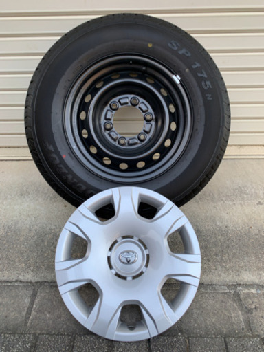 【商談中】トヨタハイエース、純正品タイヤホイール付4本セット、未使用、195/80R15