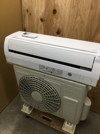 35) 応援キャンペーン！標準取付・分解洗浄、各《1万円》続行！！ エアコン 日立 100V 10畳用 2017年製品 内部清掃×