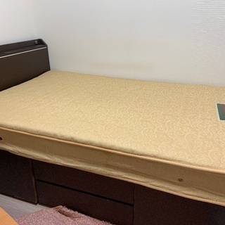 セミダブル　ベッド　マットレス付き