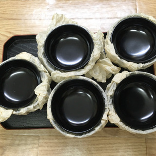 値下げしました！【未使用美品】お吸い物　味噌汁　お皿　お盆