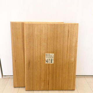 【お譲り先決定】無印良品 木のおぼん 角型トレー 2つセット おしゃれ ナチュラル 美品の画像