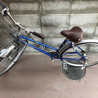 青い自転車