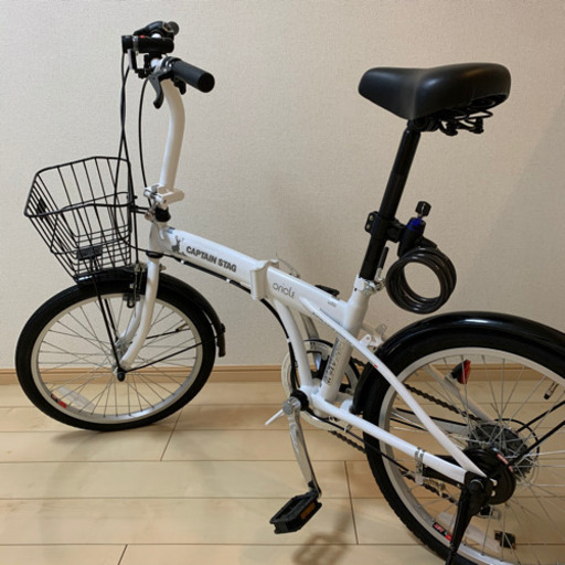 キャプテンスタッグ　20インチ　折り畳み自転車　6段変速