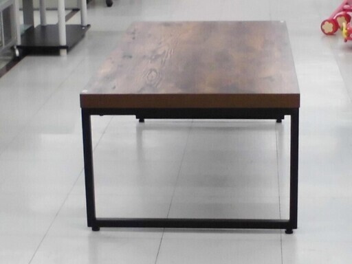 センターテーブル 幅105×奥55×高37cm ニトリ 木目調 ビンテージ風 ローテーブル 座卓 苫小牧西店